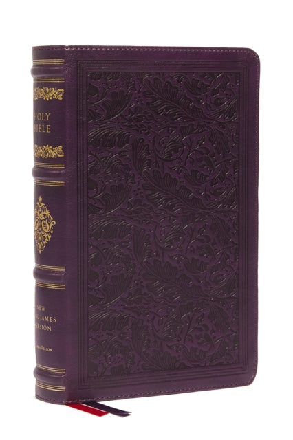 Book cover of: NKJV Large Print Reference Bible, Purple Leathersoft, Red Letter, Comfort Print (Sovereign Collection). By: Zondervan
