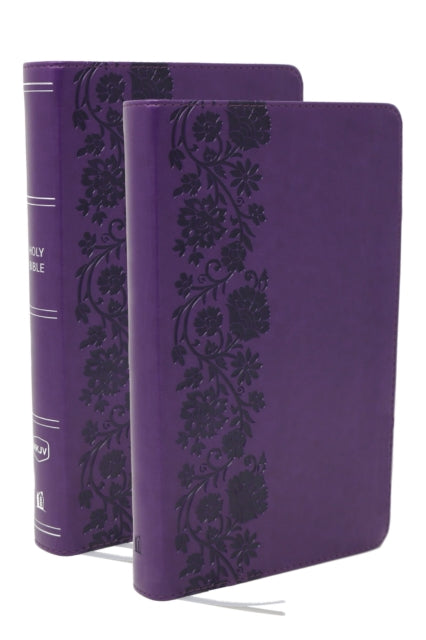 Book cover of: NKJV Personal Size End-of-verse Reference Bible with Journal SET, Purple Leathersoft, Comfort Print