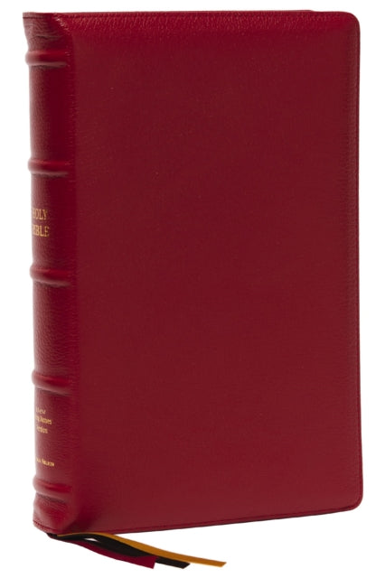 Book cover of: NKJV, Thinline Reference Bible, Large Print, Red Premium Goatskin Leather, Premier Collection, Comfort Print. By: Zondervan
