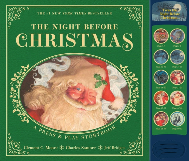 Book cover of: Night Before Christmas Press and   Play Storybook. By: MOORE  CLEMENT
