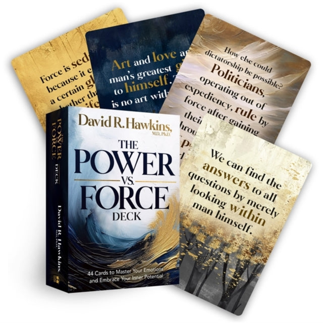 Power vs. Force Deck, 44 Cards to Master Your Emotions and Embrace Your Inner Potential 9781401975609 David R. Hawkins