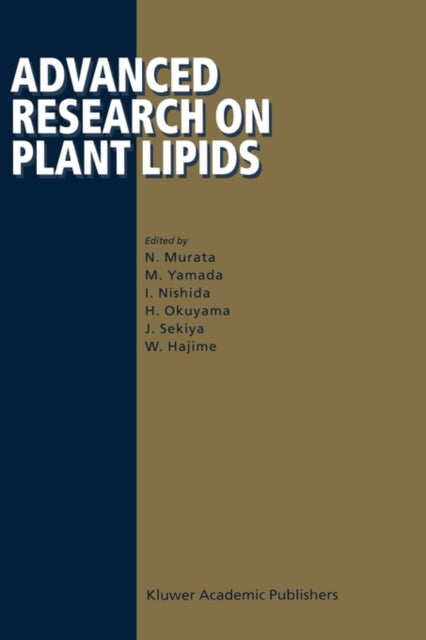Book cover of: Advanced Research on Plant Lipids