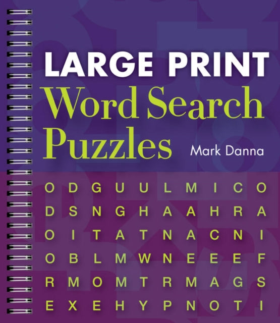 Book cover of: Large Print Word Search Puzzles. By: Mark Danna