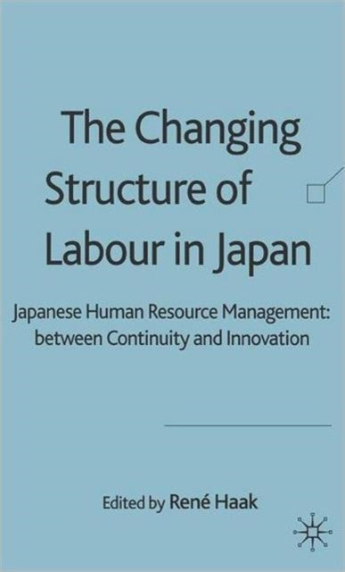 Book cover of: Changing Structure of Labour in Japan. By: Rene Haak
