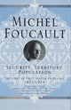 Book cover of: Security, Territory, Population. By: Michel Foucault