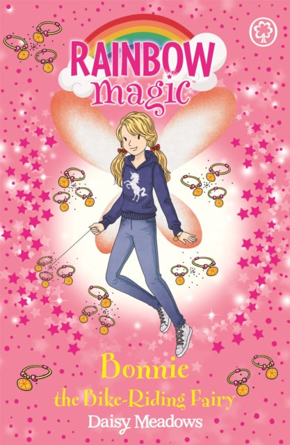 Book cover of: Rainbow Magic: Bonnie the Bike-Riding Fairy. By: Daisy Meadows