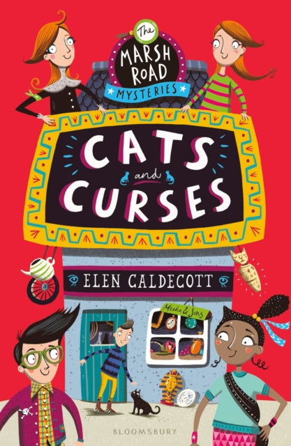 Book cover of: Cats and Curses. By: Elen Caldecott