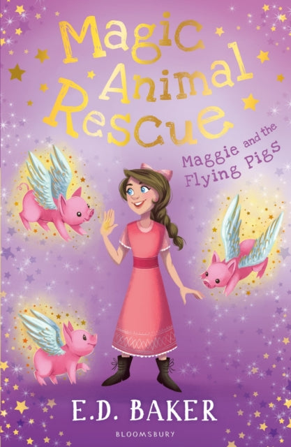 Book cover of: Magic Animal Rescue 4: Maggie and the Flying Pigs. By: Elizabeth Dawson Baker