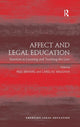 Book cover of: Affect and Legal Education. By: Paul Maharg