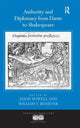 Book cover of: Authority and Diplomacy from Dante to Shakespeare. By: William T. Rossiter