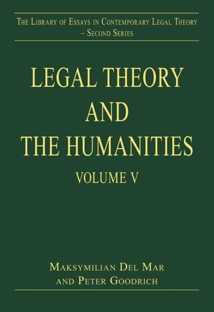 Book cover of: Legal Theory and the Humanities. By: Maksymilian Del Mar