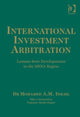 Book cover of: International Investment Arbitration. By: Mohamed A. M. Ismail