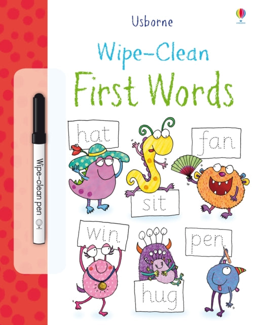 Book cover of: Wipe-Clean First Words. By: Jessica Greenwell