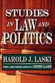 Book cover of: Studies in Law and Politics. By: Harold Joseph Laski