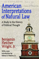 Book cover of: American Interpretations of Natural Law. By: Benjamin Fletcher Wright