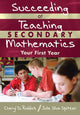 Book cover of: Succeeding at Teaching Secondary Mathematics. By: Cheryl D. Roddick