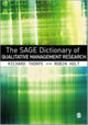 Book cover of: SAGE Dictionary of Qualitative Management Research
