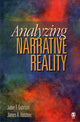 Book cover of: Analyzing Narrative Reality. By: Jaber F. Gubrium