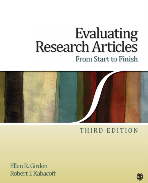Book cover of: Evaluating Research Articles From Start to Finish