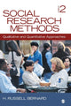Book cover of: Social Research Methods. By: H. Russell Bernard