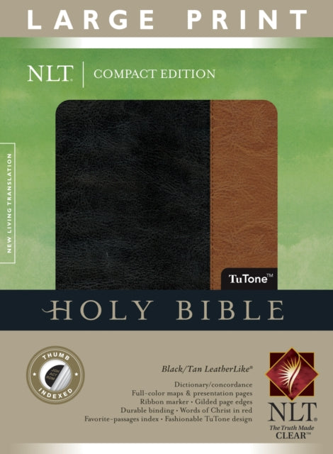 Book cover of: Large Print Compact Bible-NLT