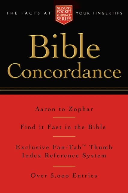 Book cover of: Pocket Bible Concordance. By: Thomas Nelson Publishers