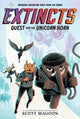 Book cover of: Extincts: Quest for the Unicorn Horn (The Extincts #1). By: Scott Magoon