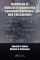 Book cover of: Handbook of Industrial Engineering Equations, Formulas, and Calculations. By: Adedeji Bodunde Badiru