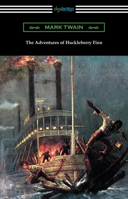 Book cover of: Adventures of Huckleberry Finn (with an Introduction by Brander Matthews). By: Mark Twain