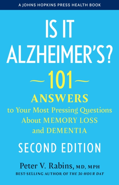 Book cover of: Is It Alzheimer's?. By: Peter V. Rabins