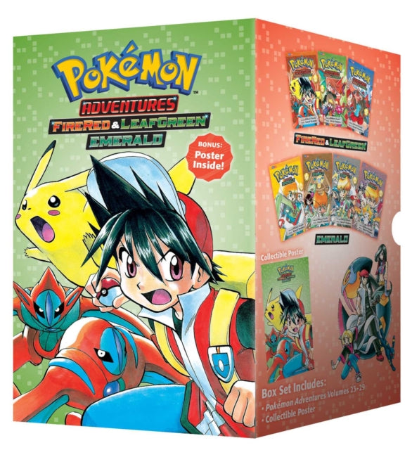 Book cover of: Pokemon Adventures FireRed & LeafGreen / Emerald Box Set. By: 日下秀憲 [Hidenori Kusaka]