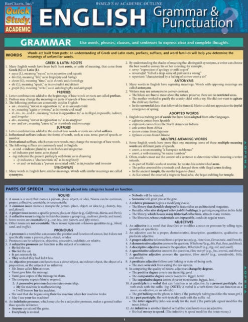 Book cover of: English Grammar & Punctuation. By: Shelley Evans-Marshall