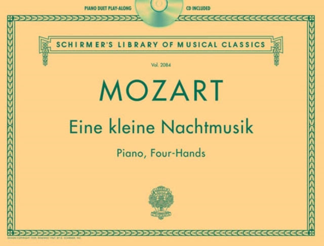 Book cover of: Mozart - Eine kleine Nachtmusik. By: Wolfgang Amadeus Mozart