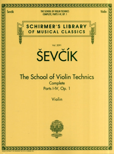 Book cover of: School of Violin Technics Complete, Op. 1
