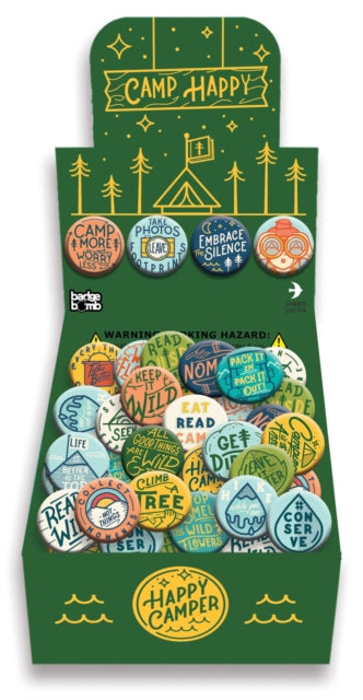 Book cover of: Camp Happy Badge Box. By: Gibbs Smith