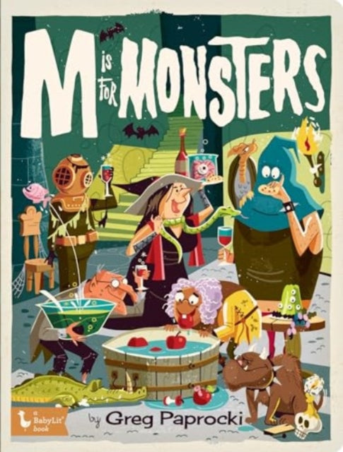 Book cover of: M is for Monsters. By: Greg Paprocki