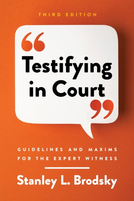 Book cover of: Testifying in Court. By: Stanley L. Brodsky