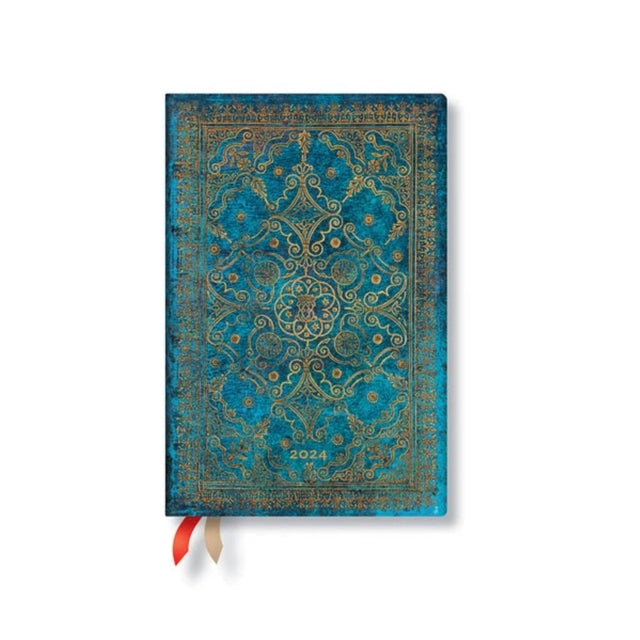 Book cover of: Azure (Equinoxe) Mini 12-month Dayplanner 2024. By: Paperblanks