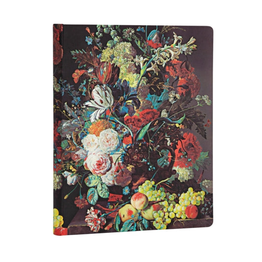 Book cover of: Van Huysum (Still Life Burst) Ultra Lined Journal (Elastic Band Closure). By: Paperblanks