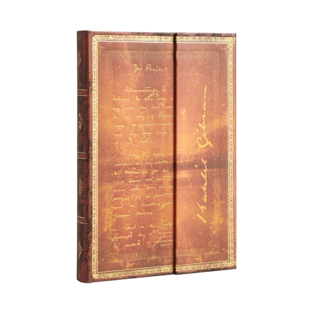 Book cover of: Kahlil Gibran, The Prophet (Embellished Manuscripts Collection) Midi Lined Journal. By: Paperblanks