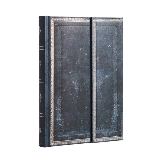 Book cover of: Inkblot (Old Leather Collection) Midi Unlined Journal (Wrap Closure). By: Paperblanks