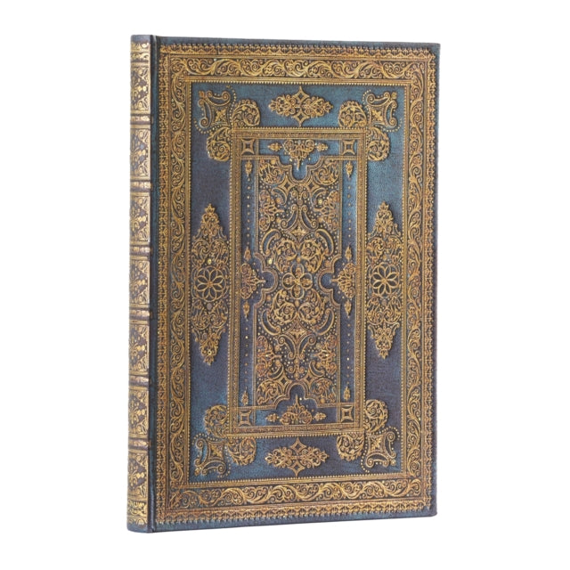 Book cover of: Blue Luxe (Luxe Design) Midi Lined Hardback Journal (Elastic Band Closure). By: Paperblanks