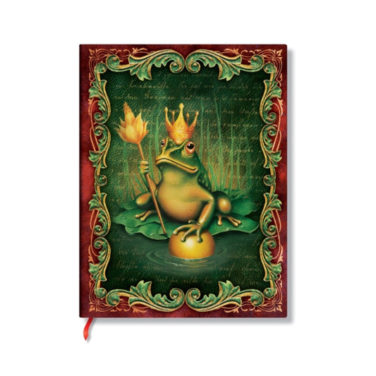 Book cover of: Brothers Grimm, Frog Prince (Fairy Tale Collection) Midi Unlined Hardback Journal (Elastic Band Closure)