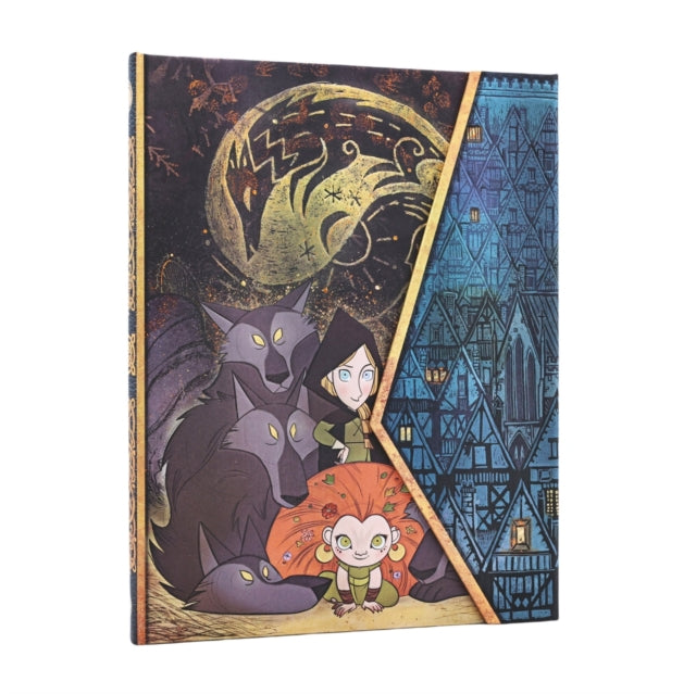 Book cover of: WolfWalkers (Irish Folklore Trilogy) Ultra Unlined Hardcover Journal (Wrap Closure)