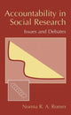 Book cover of: Accountability in Social Research. By: Norma R. A. Romm