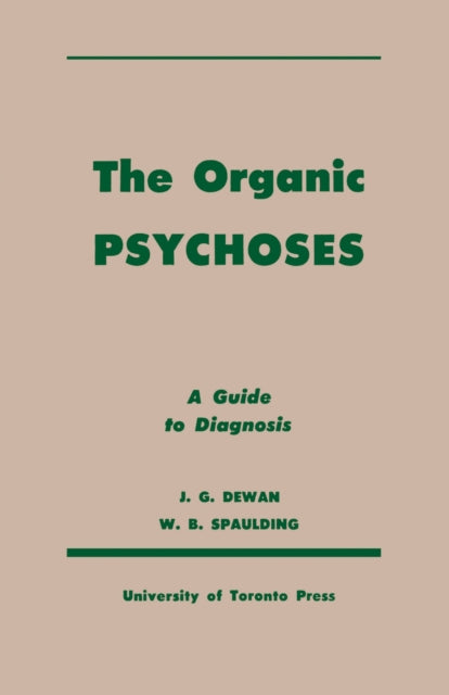 Book cover of: Organic Psychoses