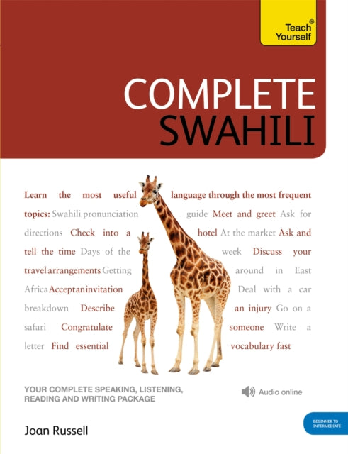 Book cover of: Complete Swahili Beginner to Intermediate Course. By: Joan Russell