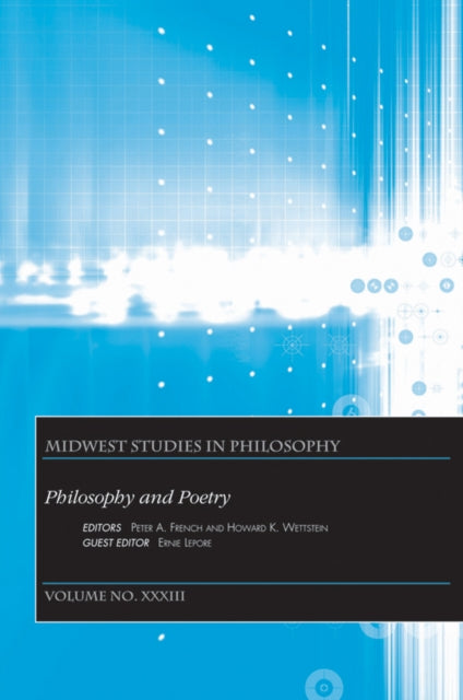 Book cover of: Philosophy and Poetry, Volume XXXIII. By: Peter A. French