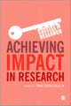 Book cover of: Achieving Impact in Research