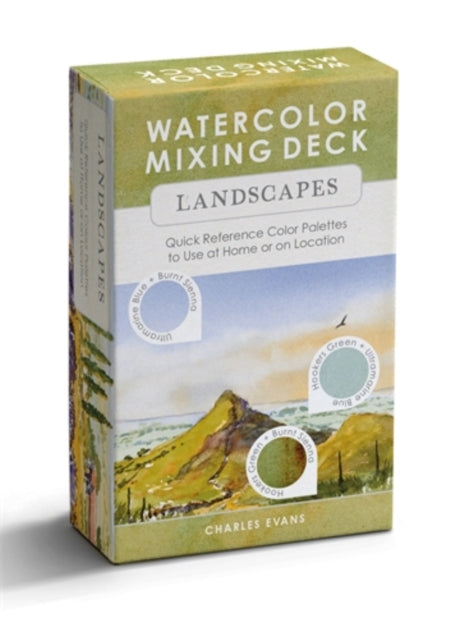 Watercolor Mixing Deck: Landscapes, Quick Reference Color Palettes to Use at Home or on Location 9781446316726 EVANS, CHARLES